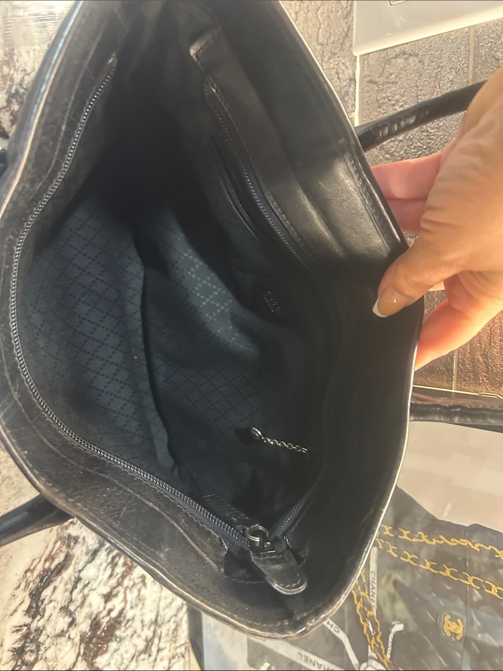 Gucci Black Tom Ford Tote with Silver-Tone Hardware EUC - Picture 9 of 16